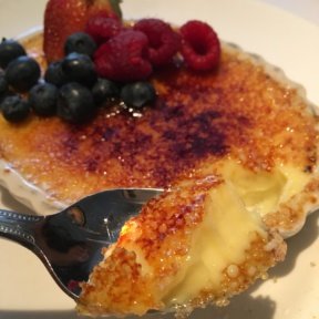 Gluten-free creme brulee from The Capital Grille